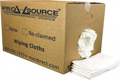 PRO-SOURCE - 12 Inch Long x 20 Inch Wide Virgin Cotton Diaper Rags - White, Lint Free, 25 Lbs. at 2 to 4 per Pound, Box - Industrial Tool & Supply