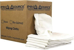 PRO-SOURCE - 12 Inch Long x 20 Inch Wide Virgin Cotton Diaper Rags - White, Lint Free, 5 Lbs. at 2 to 4 per Pound, Box - Industrial Tool & Supply