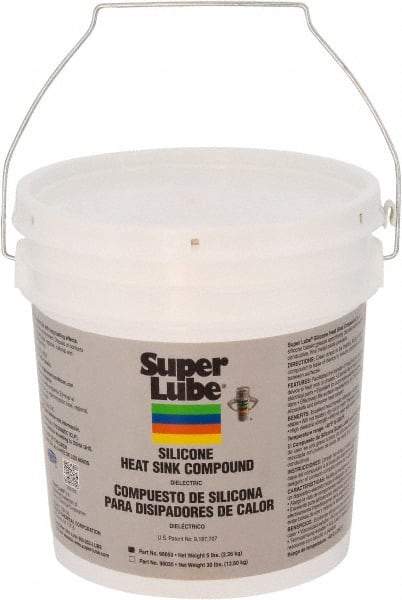 Synco Chemical - 5 Lb Pail Silicone Heat-Transfer Grease - White, High Dielectric Strength, 500°F Max Temp, - Industrial Tool & Supply