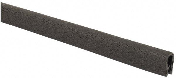 TRIM-LOK - 3/16 Inch Thick x 0.36 Wide x 100 Ft. Long, EPDM Rubber Edge Trim - Pebble Texture - Industrial Tool & Supply