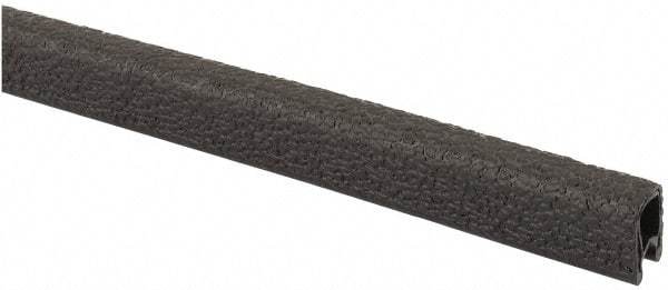 TRIM-LOK - 3/16 Inch Thick x 0.36 Wide x 100 Ft. Long, EPDM Rubber Edge Trim - Leather Texture - Industrial Tool & Supply