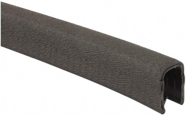 TRIM-LOK - 1/2 Inch Thick x 0.67 Wide x 100 Ft. Long, EPDM Rubber Jumbo Edge Trim - Pebble Texture - Industrial Tool & Supply