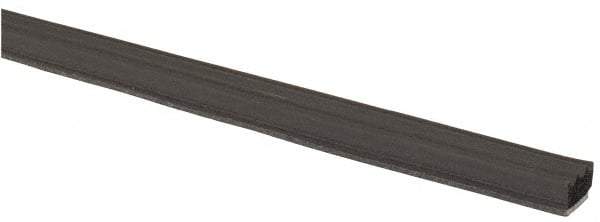 TRIM-LOK - 3/8 Inch Thick x 3/8 Wide x 100 Ft. Long, EPDM Rubber Ribbed Seal with Tape - Industrial Tool & Supply