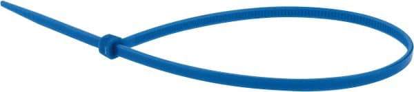Value Collection - 9.8" Long Blue Nylon Standard Cable Tie - 40 Lb Tensile Strength, 70mm Max Bundle Diam - Industrial Tool & Supply