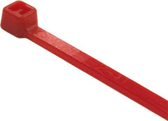 Value Collection - 9.8" Long Red Nylon Standard Cable Tie - 40 Lb Tensile Strength, 70mm Max Bundle Diam - Industrial Tool & Supply