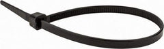 Value Collection - 8" Long Black Nylon Standard Cable Tie - 50 Lb Tensile Strength, 54mm Max Bundle Diam - Industrial Tool & Supply