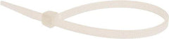 Value Collection - 8" Long Natural (Color) Nylon Standard Cable Tie - 50 Lb Tensile Strength, 54mm Max Bundle Diam - Industrial Tool & Supply