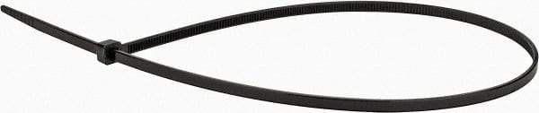 Value Collection - 14.6" Long Black Nylon Standard Cable Tie - 40 Lb Tensile Strength, 106mm Max Bundle Diam - Industrial Tool & Supply