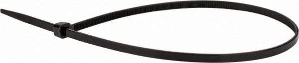 Value Collection - 16" Long Black Nylon Standard Cable Tie - 50 Lb Tensile Strength, 106mm Max Bundle Diam - Industrial Tool & Supply