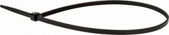 Value Collection - 16" Long Black Nylon Standard Cable Tie - 50 Lb Tensile Strength, 106mm Max Bundle Diam - Industrial Tool & Supply