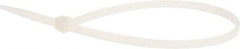 Value Collection - 11" Long Natural (Color) Nylon Standard Cable Tie - 50 Lb Tensile Strength, 81mm Max Bundle Diam - Industrial Tool & Supply