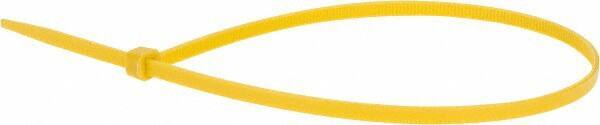 Value Collection - 14.6" Long Yellow Nylon Standard Cable Tie - 50 Lb Tensile Strength, 106mm Max Bundle Diam - Industrial Tool & Supply