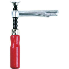 Bessey - 2,000 Lb Clamping Pressure, Steel, Straight Handle, SLV Bar & Pipe Clamping Arm - 5-1/2" Throat Depth - Industrial Tool & Supply
