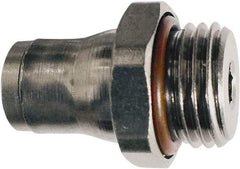 Legris - 6mm Outside Diam, 1/8 BSPP, Nickel Plated Brass Push-to-Connect Tube Male Connector - 435 Max psi, Tube to Male BSPP Connection, FKM O-Ring - Industrial Tool & Supply