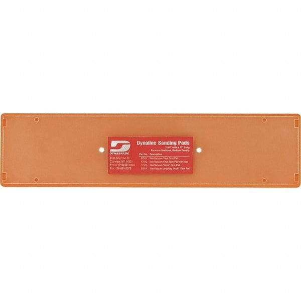 Dynabrade - 11 x 2-3/4" Rectangular Adhesive/PSA Backing Pad - File Board Sander Compatible, Screw Attachment, Nonvacuum Pad, 3/8" Thick, Medium Density - Industrial Tool & Supply