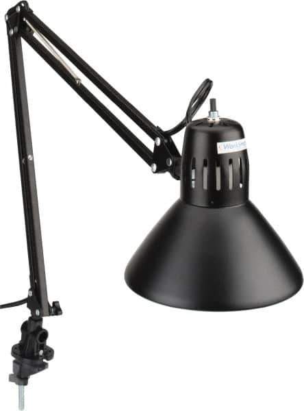 Value Collection - Swing Arm Machine Light - Clamp Mount, 5 Ft. Cord, Black, 120 VAC, - Industrial Tool & Supply