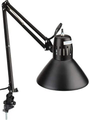 Value Collection - Swing Arm Machine Light - Clamp Mount, 5 Ft. Cord, Black, 120 VAC, - Industrial Tool & Supply