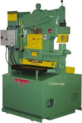 Uni-Hydro - 9" Throat Depth, 80 Ton Punch Pressure, 2" in 1/2" Punch Capacity Ironworker - 7-1/2 hp, 3 Phase, 220/480 Volts, 46" Wide x 70" High x 37" Deep - Industrial Tool & Supply