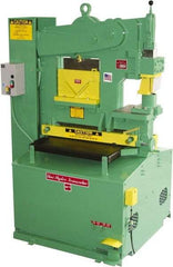 Uni-Hydro - 6" Throat Depth, 56 Ton Punch Pressure, 1-3/8" in 1/2" Punch Capacity Ironworker - 5 hp, 3 Phase, 220/480 Volts, 46" Wide x 70" High x 37" Deep - Industrial Tool & Supply