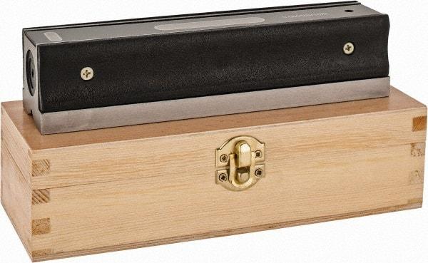 Value Collection - 8" Long, 0.0005" Graduation Sensitivity per 10", 2 Vials, Master Precision Level - Cast Iron, 1-7/8" Wide - Industrial Tool & Supply