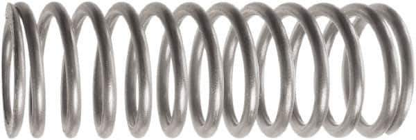 Associated Spring Raymond - 68mm OD, 5mm Wire, 180mm Free Length, Compression Spring - 26.4 Lb Spring Rating, 622.72 N Max Work Load, Music Wire - Industrial Tool & Supply