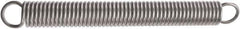 Associated Spring Raymond - 44.45mm OD, 469.33 N Max Load, 447.29mm Max Ext Len, Music Wire Extension Spring - 11.2 Lb/In Rating, 9.5 Lb Init Tension, 228.6mm Free Length - Industrial Tool & Supply