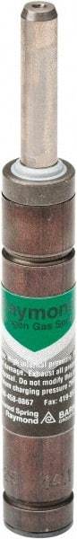 Associated Spring Raymond - 6mm Rod Diam, 12mm Diam, 125mm Max Stroke, Nitrogen Gas Spring Cylinder - 170mm Body Length, 295mm OAL, 40 Lb Full Stroke Spring Force, 290 psi Initial Charge - Industrial Tool & Supply