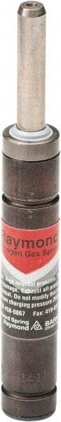 Associated Spring Raymond - M6 Fill Port, M6 Mt Hole, 6mm Rod Diam, 12mm Diam, 12.7mm Max Stroke, Red Nitrogen Gas Spring Cylinder - 54.7mm Body Length, 67.4mm OAL, 121 Lb Full Stroke Spring Force, 290 psi Initial Charge - Industrial Tool & Supply