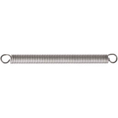 Associated Spring Raymond - 14mm OD, 136.61 N Max Load, 52.7mm Max Ext Len, Stainless Steel Extension Spring - Industrial Tool & Supply