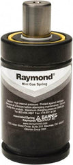Associated Spring Raymond - M6 Int Rod, M6 Fill Port, M8 Mt Hole, 28mm Rod Diam, 50.2mm Diam, 38mm Max Stroke, Black Nitrogen Gas Spring Cylinder - 76mm Body Length, 114mm OAL, 3,260 Lb Full Stroke Spring Force, 360 psi Initial Charge - Industrial Tool & Supply