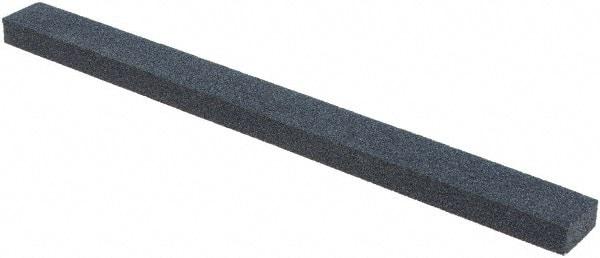 Made in USA - 150 Grit Silicon Carbide Rectangular Polishing Stone - Medium Grade, 1/2" Wide x 6" Long x 1/4" Thick - Industrial Tool & Supply