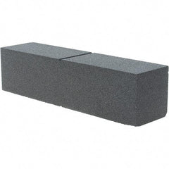 Made in USA - 80 Grit Silicon Carbide Rectangular Roughing Stone - Hard Grade, 2" Wide x 8" Long x 2" Thick - Industrial Tool & Supply