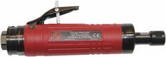 Chicago Pneumatic - 1/4" Collet, Straight Handle, Air Angle Die Grinder - 18,000 RPM, Rear Exhaust, 38.1 CFM, 1.2 hp, 90 psi, 9.5mm Inlet - Industrial Tool & Supply