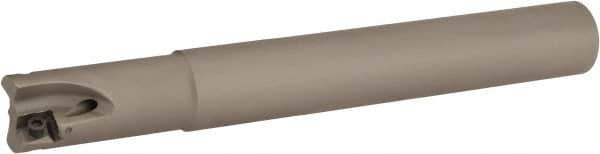 Iscar - 3/4" Cut Diam, 0.315" Max Depth of Cut, 3/4" Shank Diam, 6" OAL, Indexable Square Shoulder Helical End Mill - H490 AN.X 09 Inserts, Cylindrical Shank, 90° Lead Angle, Through Coolant, Series Helido - Industrial Tool & Supply