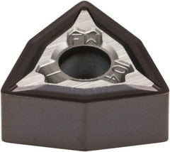 Kennametal - WNMG331 FW Grade KCU10 Carbide Turning Insert - AlTiN Finish, 80° Trigon, 3/8" Inscr Circle, 3/16" Thick, 1/64" Corner Radius - Industrial Tool & Supply