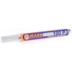 Value Collection - Markers & Paintsticks Type: Paint Marker Color: White - Industrial Tool & Supply