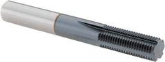 Vargus - 7/16-28 Thread, 5/16" Shank Diam, TiAlN Coating, Solid Carbide Straight Flute Thread Mill - 5 Flutes, 2.48" OAL, 7/16" Min Noml Diameter - Industrial Tool & Supply