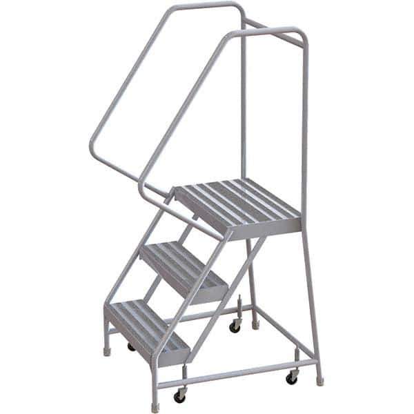 TRI-ARC - Rolling & Wall Mounted Ladders & Platforms Type: Rolling Warehouse Ladder Style: Rolling Safety Ladder - Industrial Tool & Supply