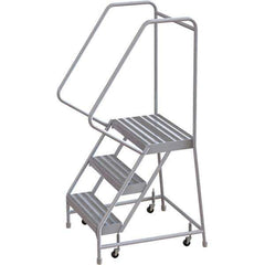 TRI-ARC - Rolling & Wall Mounted Ladders & Platforms Type: Rolling Warehouse Ladder Style: Rolling Safety Ladder - Industrial Tool & Supply