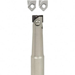 Iscar - 1/2" Cut Diam, 1/2" Shank Diam, 4.7" OAL, Indexable Square Shoulder End Mill - Cylindrical Shank, Series BallPlus - Industrial Tool & Supply