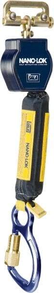 DBI/SALA - 6' Long, 420 Lb Capacity, 1 Leg Single Leg Harness Self-Retracting Lanyard - 25/32" Diam, Dyneema & Polyester Webbing, Aluminum Carabiner Anchorage Connection - Industrial Tool & Supply