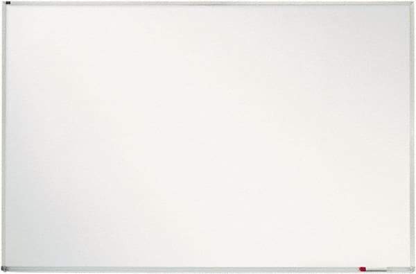Quartet - 4' High x 8' Wide Porcelain on Steel Magnetic Marker Board - Anodized Aluminum, 3-1/8" Deep, Includes Mounting Kit - Industrial Tool & Supply