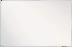 Quartet - 4' High x 8' Wide Porcelain on Steel Magnetic Marker Board - Anodized Aluminum, 3-1/8" Deep, Includes Mounting Kit - Industrial Tool & Supply