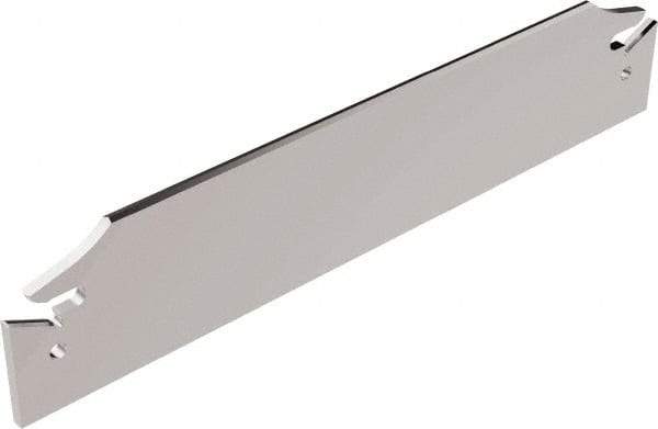 Seco - 0.843" Blade Height, 3/32" Blade Width, 4.72" OAL, Neutral Cut, Double End Indexable Cut-Off Blade - 150.10A Blade, 150.10 Series - Industrial Tool & Supply