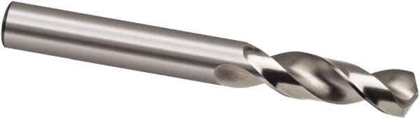 Guhring - 12mm 130° Spiral Flute High Speed Steel Screw Machine Drill Bit - Bright Finish, Right Hand Cut, 51mm Flute Length, 102mm OAL, Cone Relief Point, Straight Shank - Industrial Tool & Supply