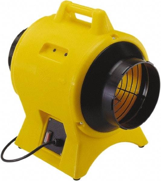 Schaefer Ventilation Equipment - 8" Inlet, Electric AC Ventilation Fan - 0.25 hp, 749 CFM, 220 Max Voltage Rating - Industrial Tool & Supply