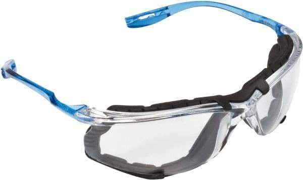 3M - Gray Lenses, Framed Safety Glasses - Scratch Resistant, Clear Polycarbonate Frame, Size Universal, Wrap Around - Industrial Tool & Supply