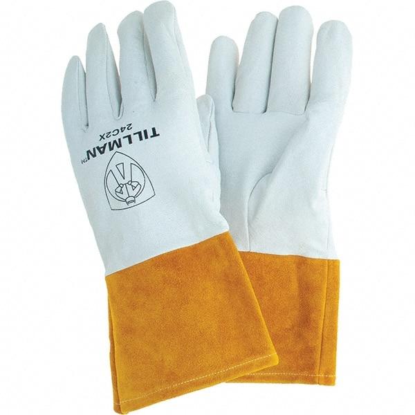 TILLMAN - Welder's & Heat Protective Gloves - PEARL/TAN 2XL 1/PR TOPGRAIN KIDSKIN TIG GLVS - Industrial Tool & Supply