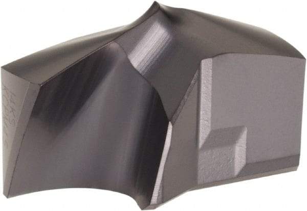 Kennametal - Series KSEM Plus, 25.4mm Diam Grade KCPM45 140° Replaceable Drill Tip - Carbide, TiAlN Finish, 5 Seat Size - Industrial Tool & Supply