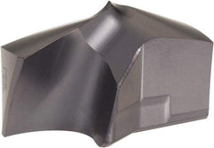 Kennametal - Series KSEM Plus, 1-1/2" Diam Grade KCPM45 140° Replaceable Drill Tip - Carbide, TiAlN Finish, 10 Seat Size - Industrial Tool & Supply